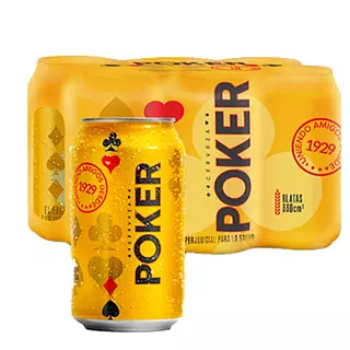 Cerveza Poker Sixpack