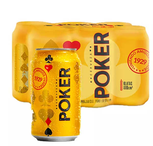 Cerveza Poker Sixpack