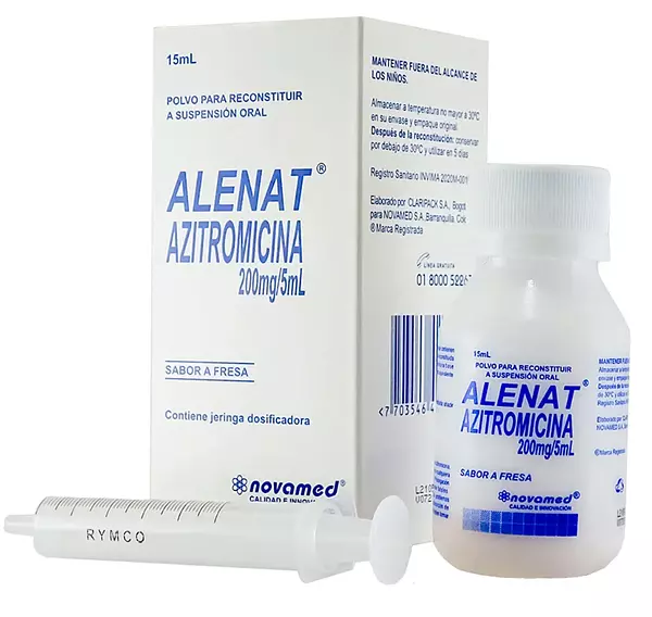 Alenat / Azitromicina 200mg Suspensión