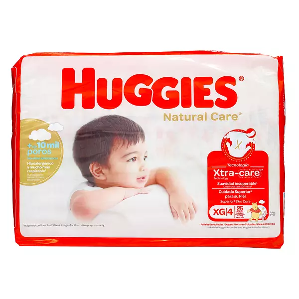 Pañales Huggies Natural Care Etapa 4