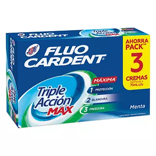 Cremas Dentales Fluo Cardent Max