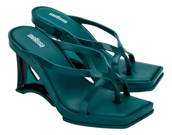 Melissa Glass Heel Verde