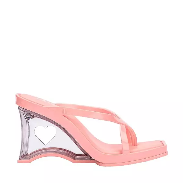 Melissa Glass Heel Rosa