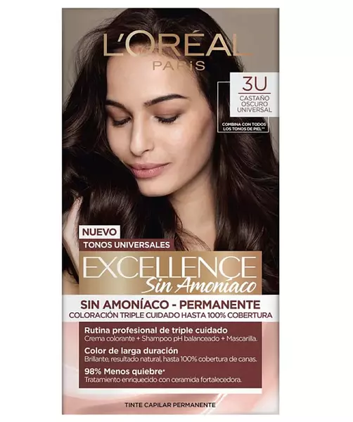 Tinte Loreal Excellence Castaño Oscuro