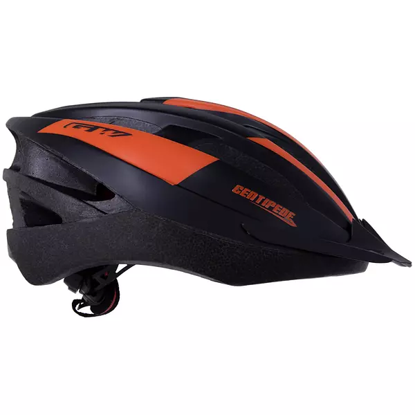 Casco Centipede Mtb Negro Mate Naranja