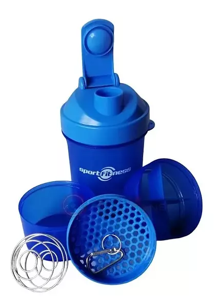 Mezclador Proteina Shaker Termo Sport Fitness Compartimiento