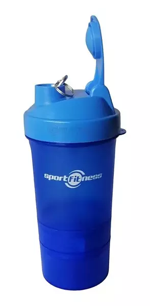 Mezclador Proteina Shaker Termo Sport Fitness Compartimiento