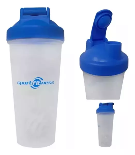 Termo Botella Shaker Con Mezclador Sportfitness 600ml Gym