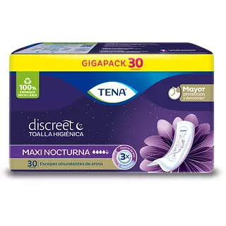 Toallas Tena Discreet Maxi Nocturna