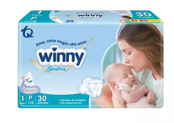 Pañales Winny Sensitive Etapa 1