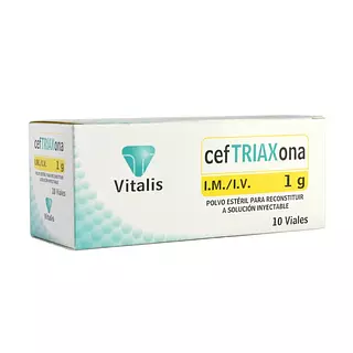 Ceftriaxona 1g Ampollas