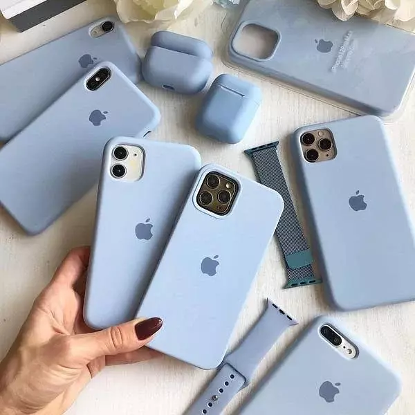 Silicon Case Azul Iphone14pro+