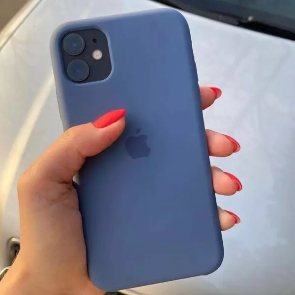 Silicon Case Azul Iphone14plus