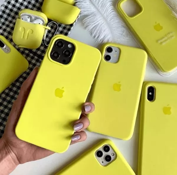 Silicon Case Amarillo Iphone13pro