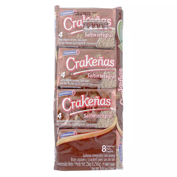 Galleta Crakeñas Saltín Integral