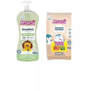 Shampoo Arrurú Cabello Claro + Toallas