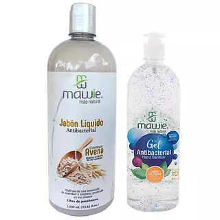 Jabón Líquido + Gel Antibacterial Mawie