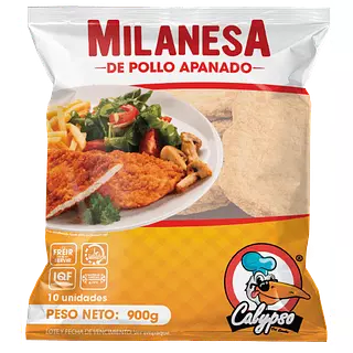Milanesa De Pollo Apanada 900 Gr