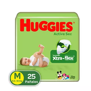 Pañales Huggies Active Sec Etapa 2