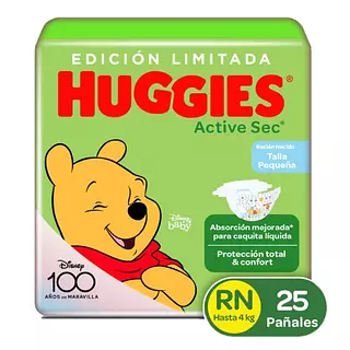 Pañales Huggies Active Sec Recien Nacido