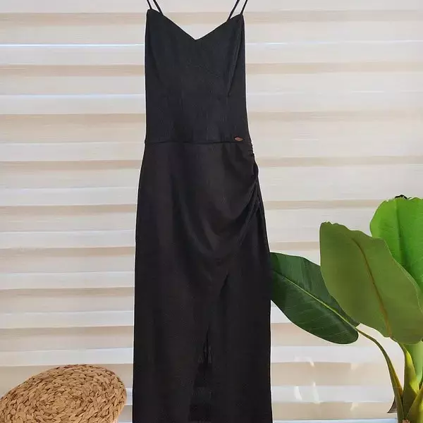 Vestido Negro Brillante