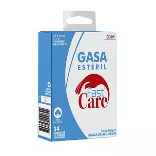 Gasa Esteril Icom 3x3 12 Sobres