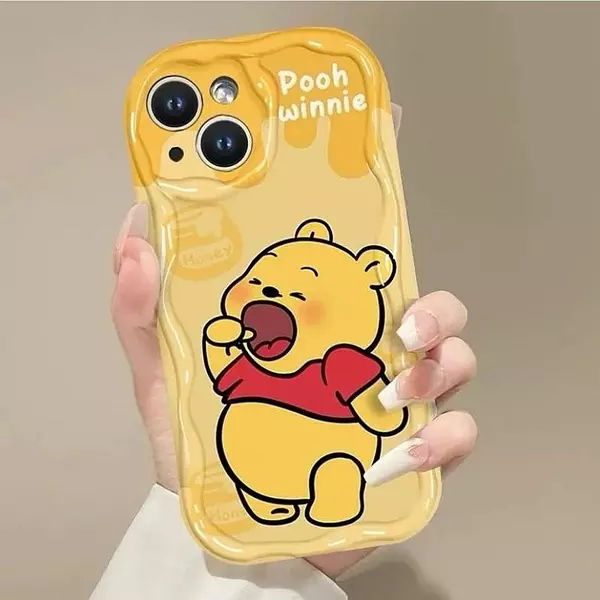 Case Winnie Pooh Protector Cámaras Iphone15pro+