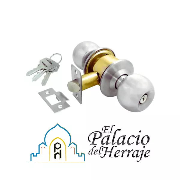 Chapa Pomo Metal Entrada Principal 6044 Feh