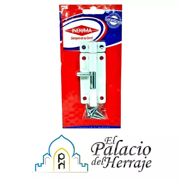 Pasador Cuadrado Blanco 4" C18 Blister T1502-0080