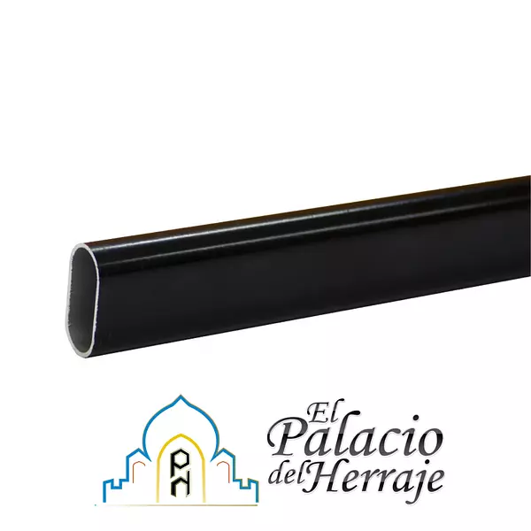 Tubo Ovalado Negro 30x15mmx3mts Cda0920 - Ind