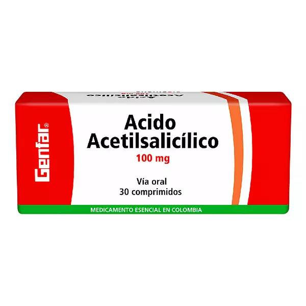 Ácido Acetelísico 100mg