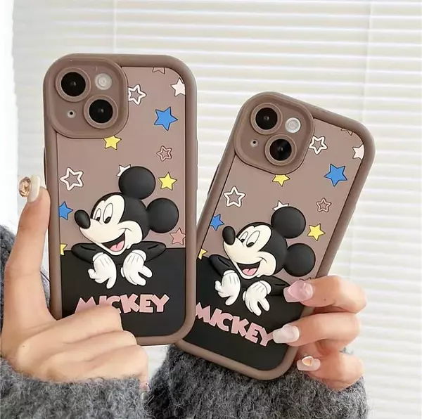 Case 3d Mickey Protector Cámaras Iphone13