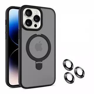 Case Magsafe Negro Mate Soporte Iphone11