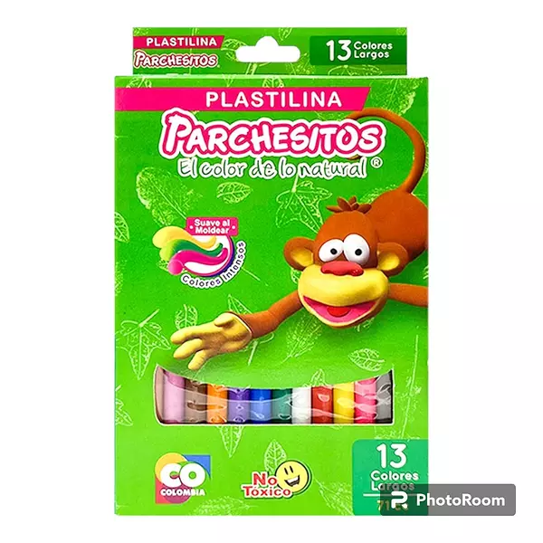 Plastilina Parchesitos Larga *13 Und