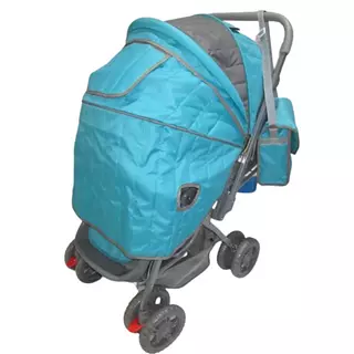 Coche Jm Maxibaby Azul + Pañalera