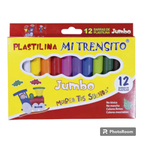 Plastilina Trensito Jumbo*12