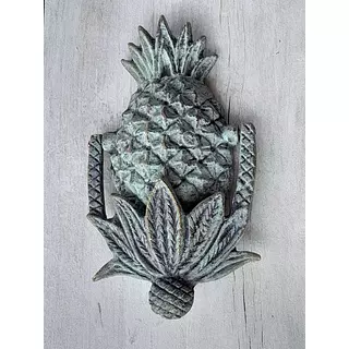 Aldaba Piña En Bronce Patinado