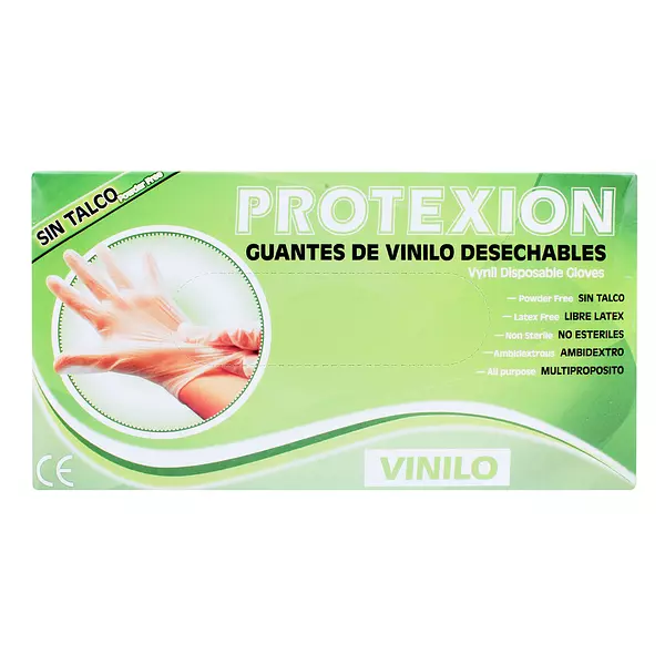 Guantes De Vinilo Desechables Talla M