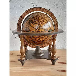 Mapamundi Con Soporte - Italia 1970