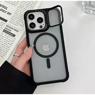 Case Magsafe Mate Borde Negro Protec. Camara Iphone13pro+