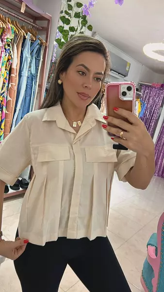 Camisera Camel-Manga