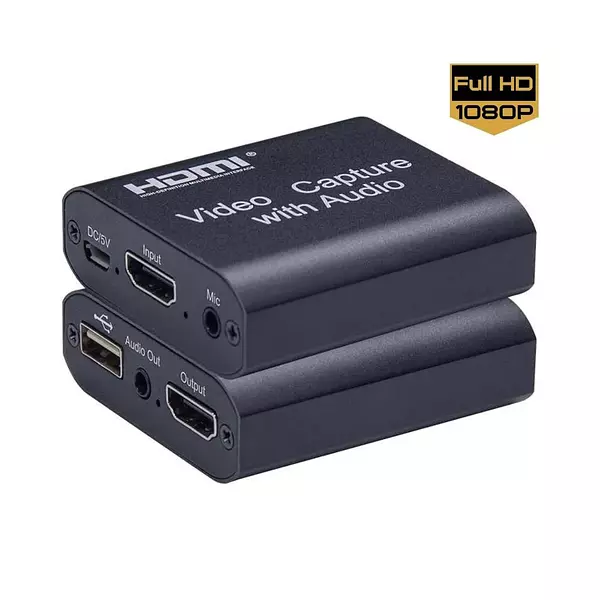 Capturadora De Video Usb Hdmi Con Audio Y Micrófono