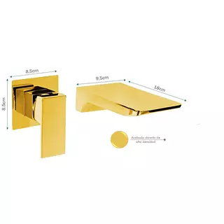 Grifo Csacada Pared Mnctl Dorado