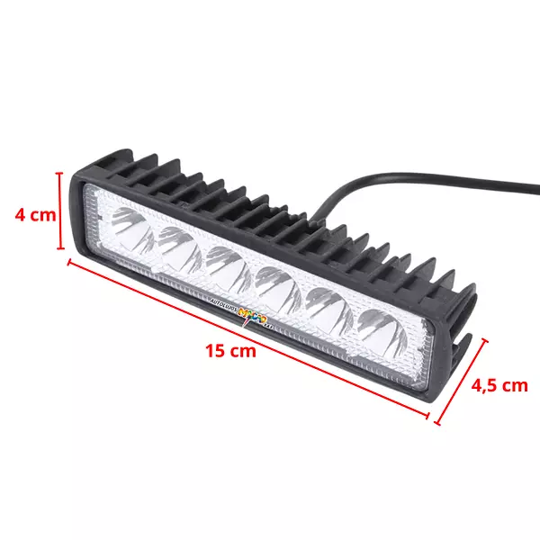 Exploradora Barra 6 Led Luz Blanca