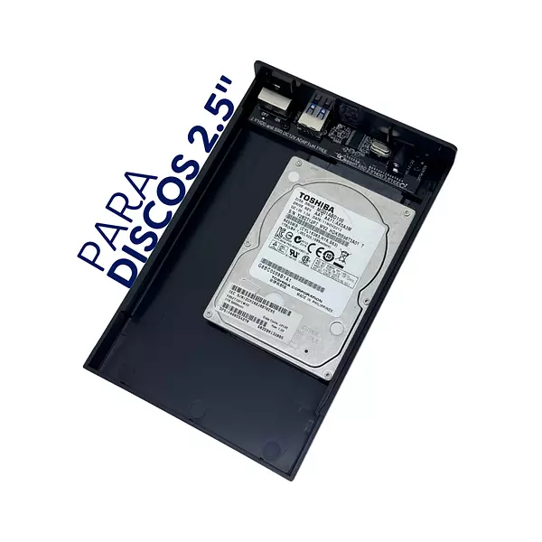 Caja Porta Disco Duro 2 En 1 Sata 2.5 Y 3.5 Hdd Y Ssd