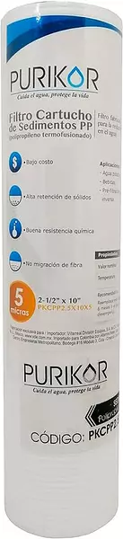Cartucho Sedimentos Slim 10'' 5 Micras
