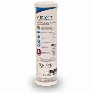 Cartucho De Carbón Activado Block 2.5'' 10"