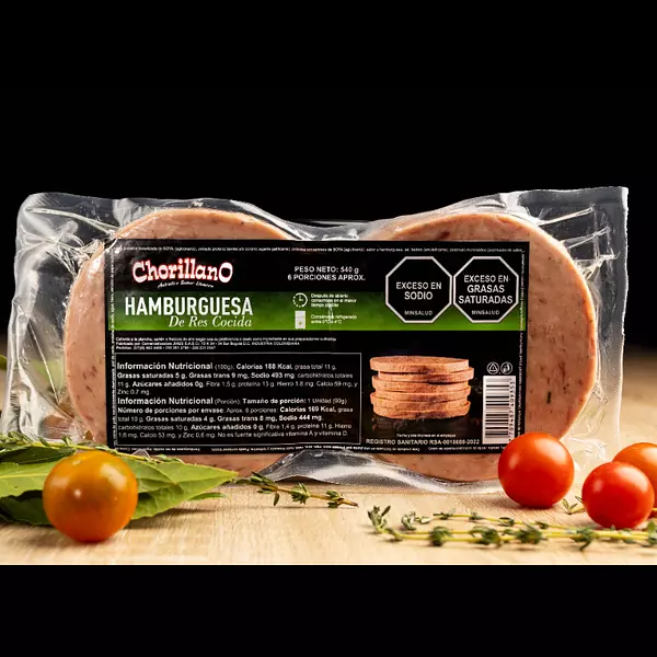 Hamburguesa Precocida X 90gr Chorillano