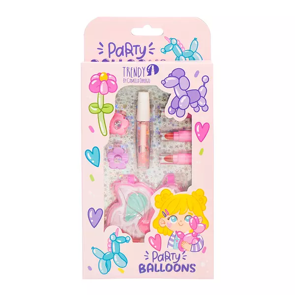 Kit De Maquillaje Para Niñas Party Balloons