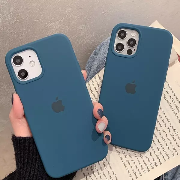 Silicon Case Azul Iphone13pro+